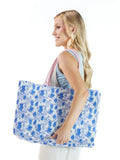 Blue Floral Tote