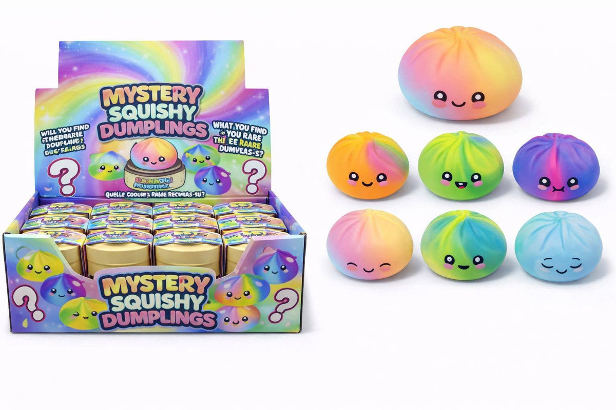 4" Mystery Squishy Dumpling - Tie Dye - SHIPS ASAP USA