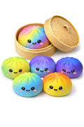 4" Mystery Squishy Dumpling - Tie Dye - SHIPS ASAP USA