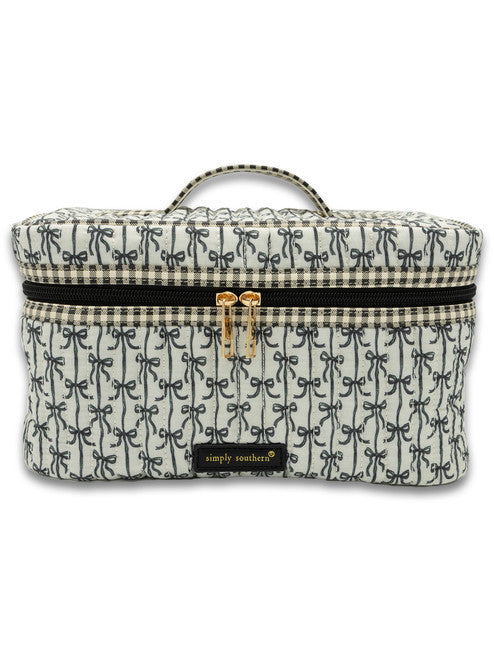 Zippered cosmetic bag