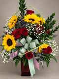 Rose & sunflower combo
