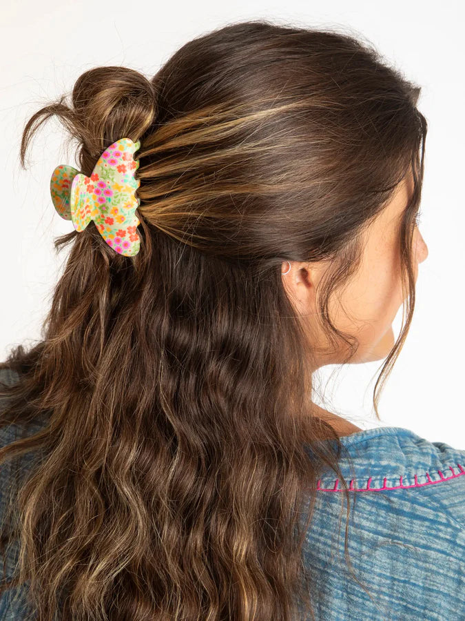 Floral Claw Clips