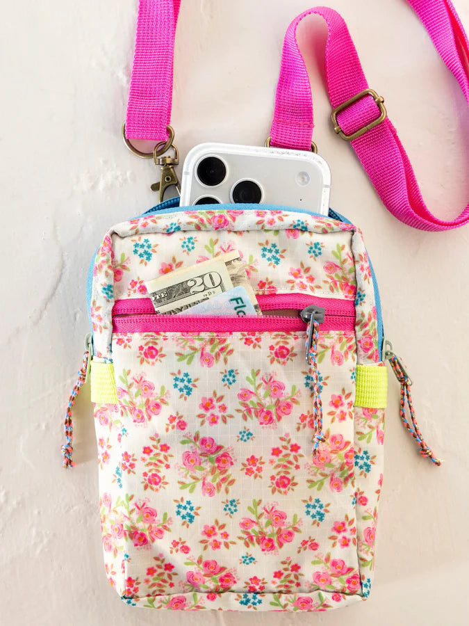 Pink Floral Crossbody