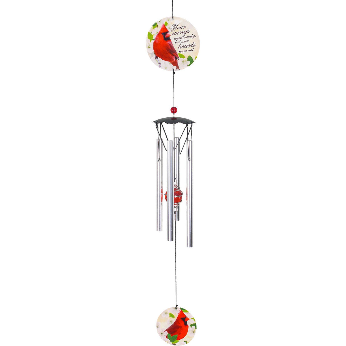 Cardinal Memorial Wind Chime: 18"H